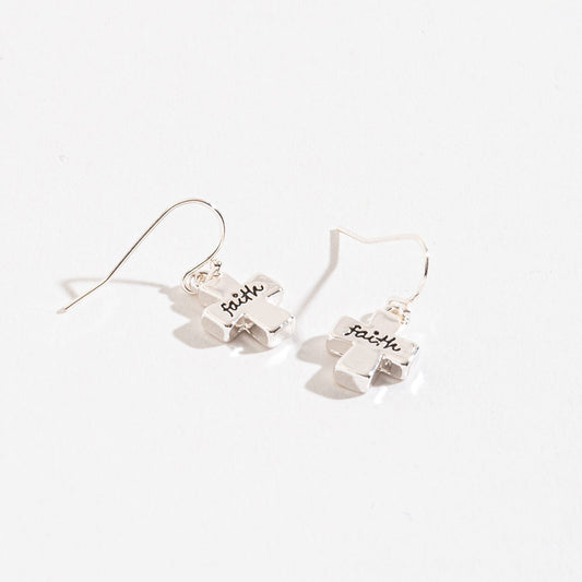 Faith Cross Earsense Earrings