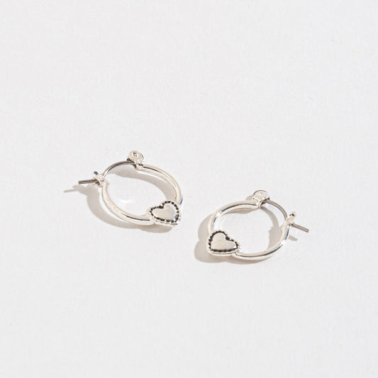 Heart Hoop Earsense Earrings