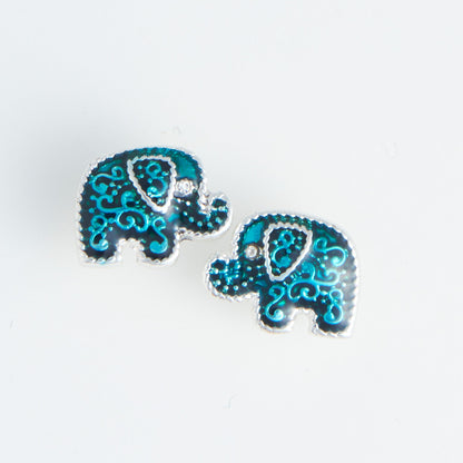 Turquoise Elephant Ear Sense Earrings