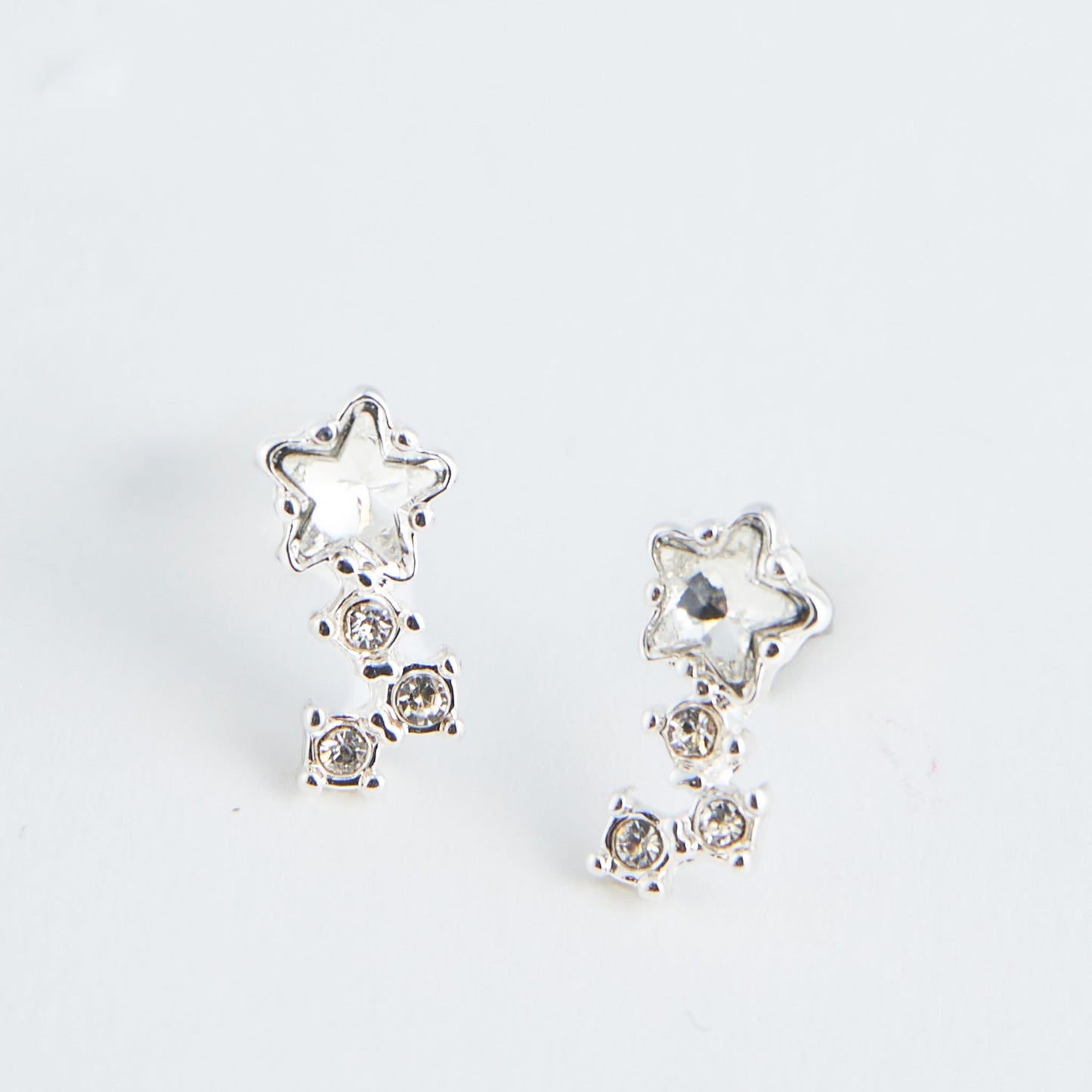 Crystal Star Drop Ear Sense Earrings