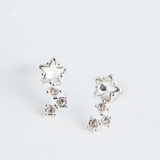 Crystal Star Drop Ear Sense Earrings