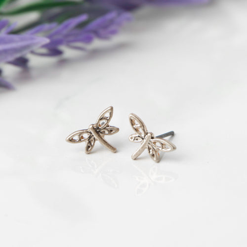 Dragonfly Stud Bud Earrings