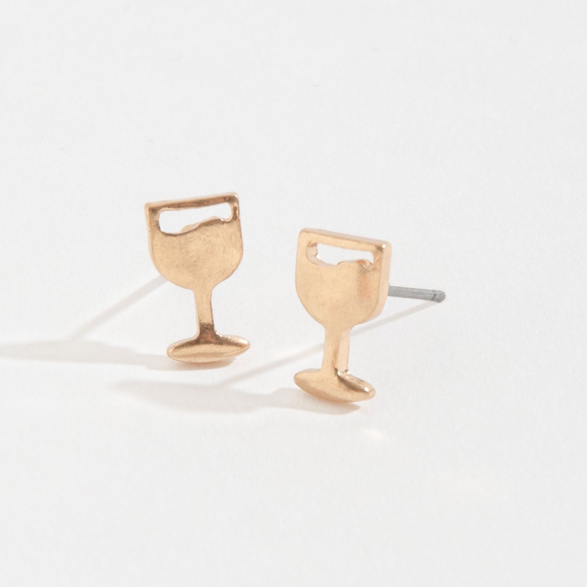 Wine Stud Buds Earrings