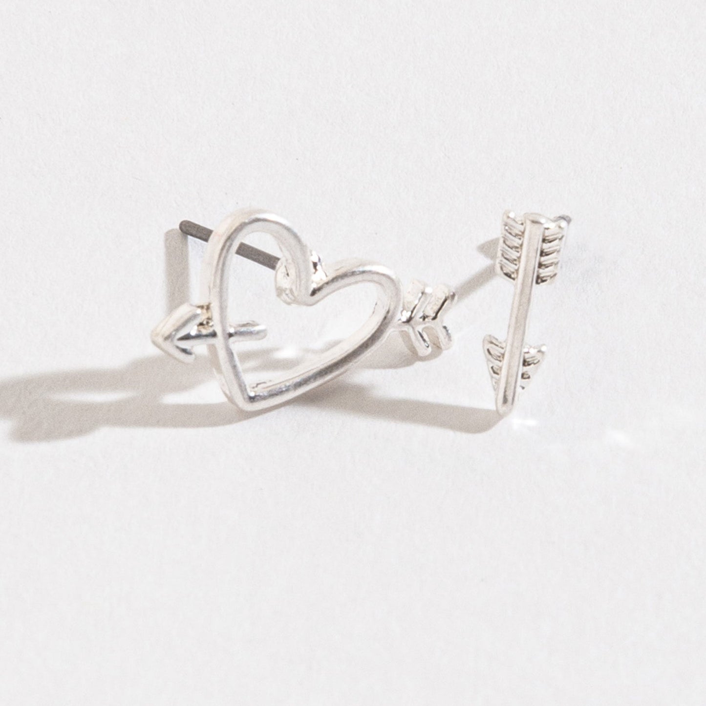 Heart & Arrow Stud Buds Earrings