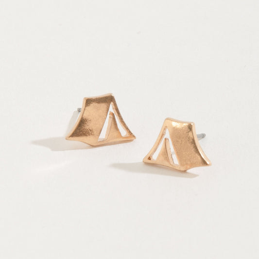 Tent Stud Buds Earrings