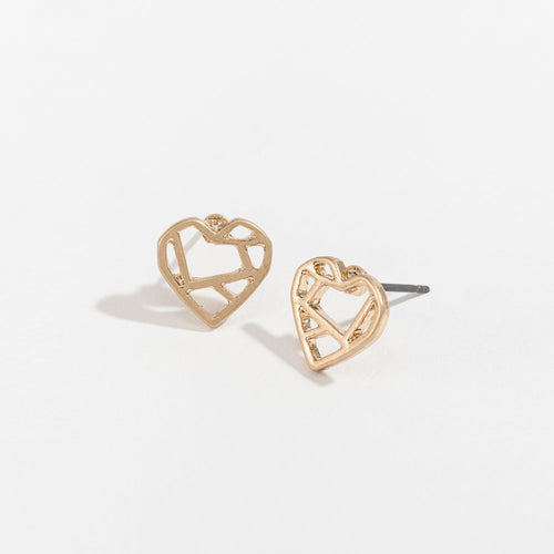 Stud Buds Heart-Gld