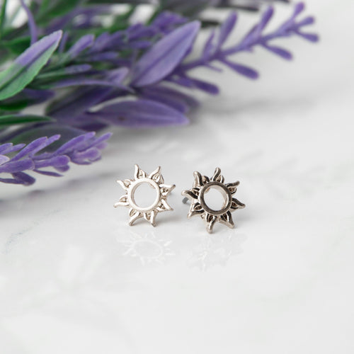 Sun Stud Bud Earrings