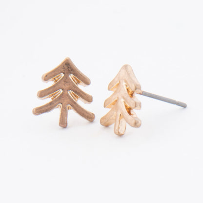 Tree Stud Bud Earrings