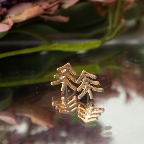 Tree Stud Bud Earrings