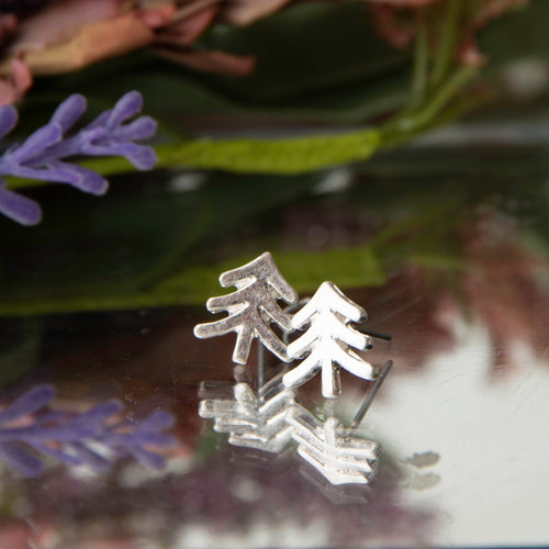 Tree Stud Bud Earrings