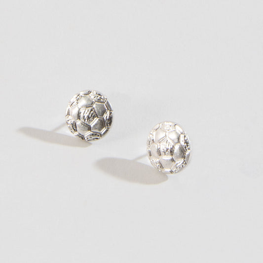 Soccer Ball Stud Buds Earrings