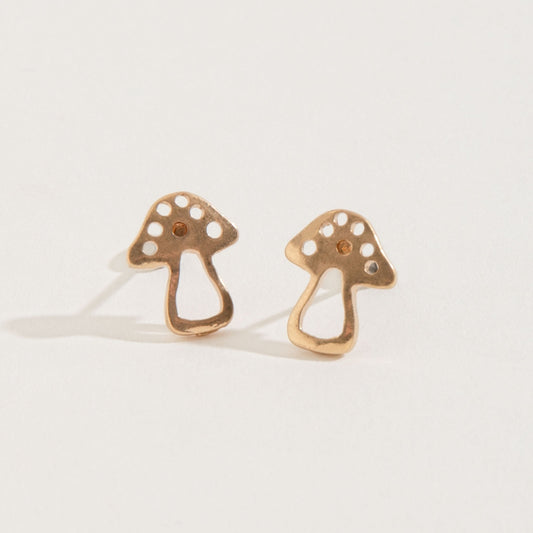 Mushroom Stud Buds Earrings