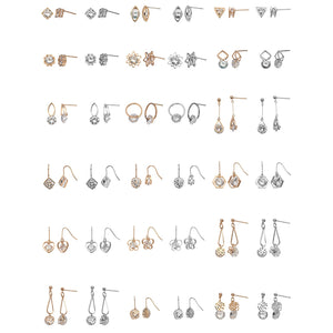 72Pc Dazzlers Earring Asst