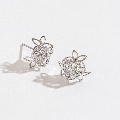 Flower Post Dazzler Earrings