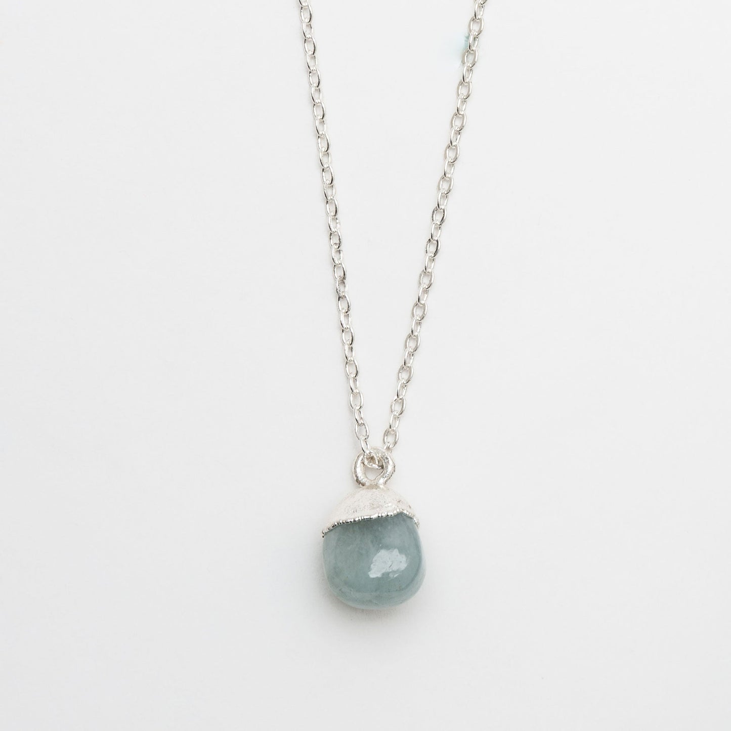 Harlowe Sterling Silver Genuine Aquamarine Pendant Necklace