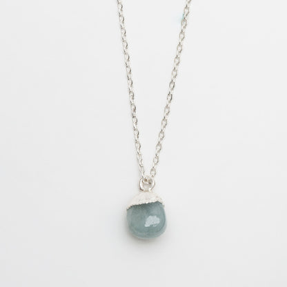 Harlowe Sterling Silver Genuine Aquamarine Pendant Necklace