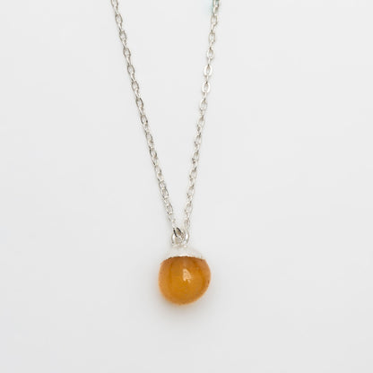 Harlowe Sterling Silver Genuine Carnelian Pendant Necklace