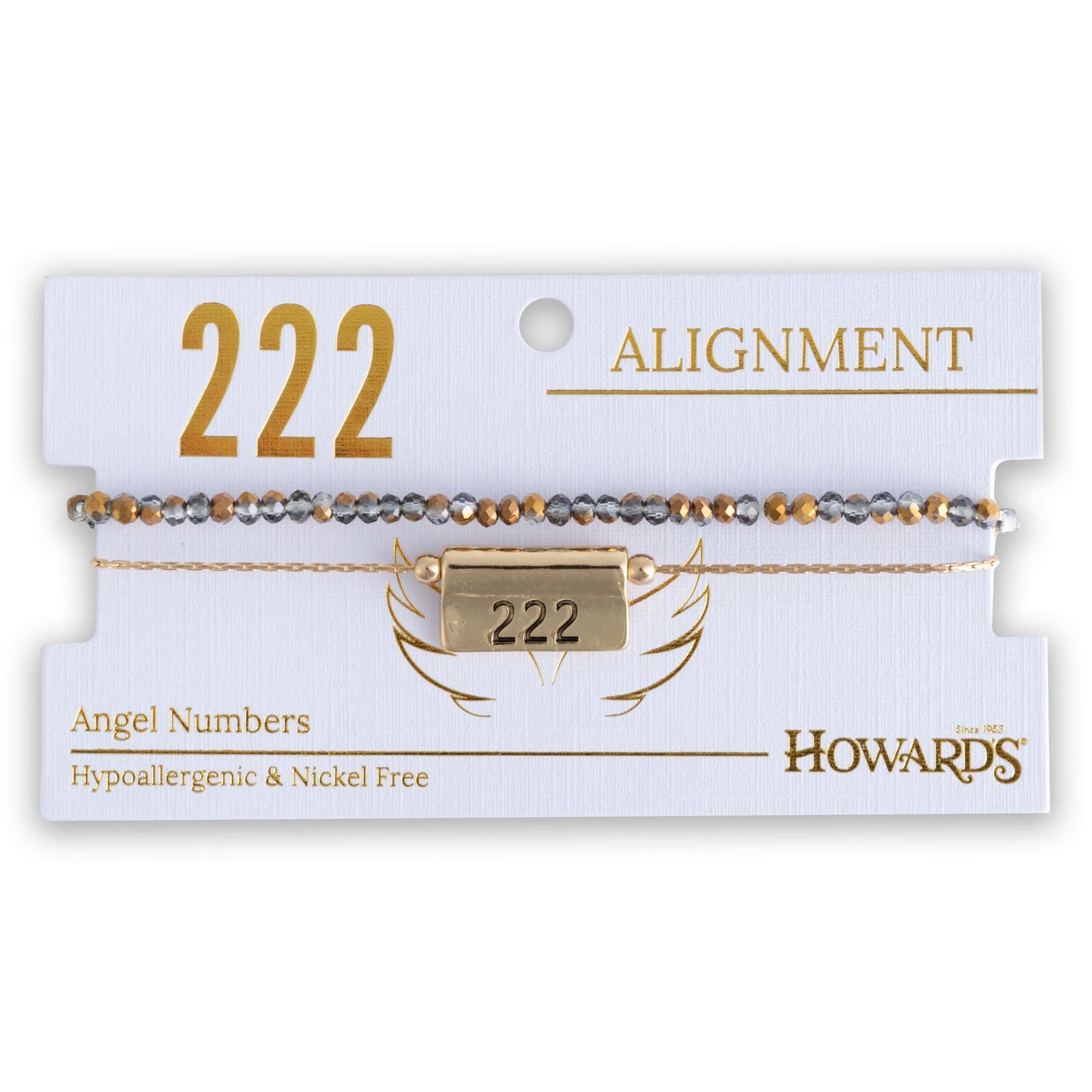 222 Alignment Angel Numbers Bracelet