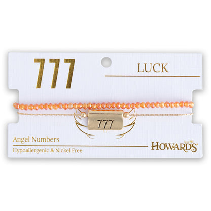 777 Luck Angel Numbers Bracelet