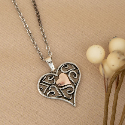 Elli Heart Celtic Pendant Necklace