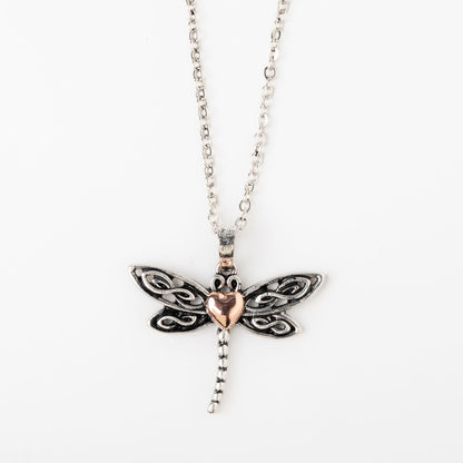 Elli Dragonfly Celtic Pendant Necklace