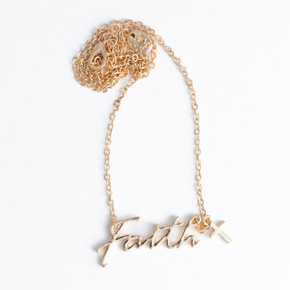 Cameron Faith Cross Charm Necklace