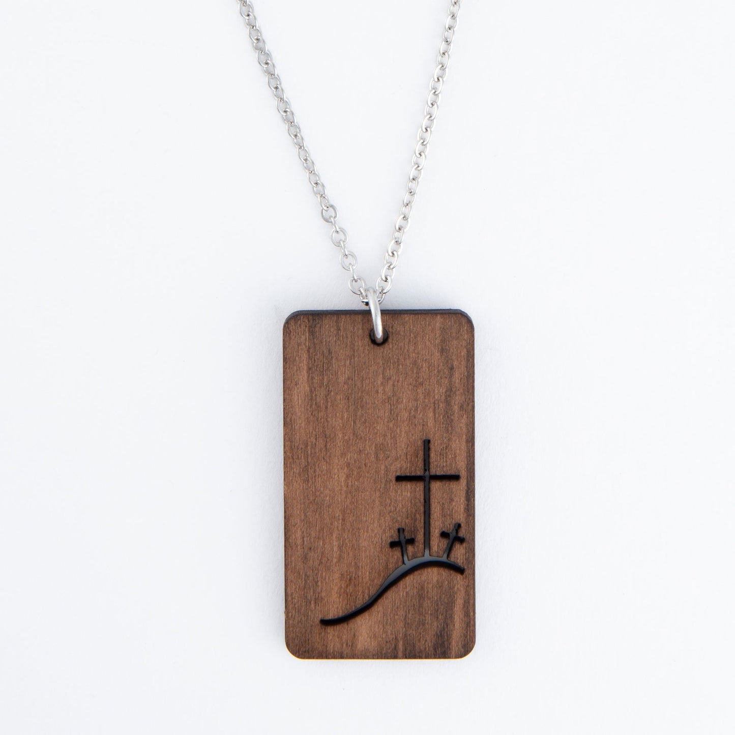 Liane Wooden Cross Pendant Necklace