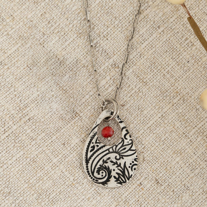 Sami Paisley Pendant Necklace