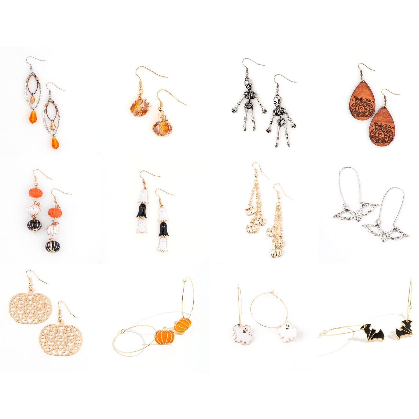 24 Piece Halloween Earring Assortment