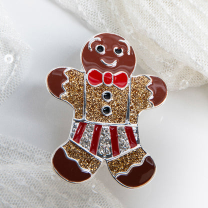 Holiday Gingerbread Man Brooch