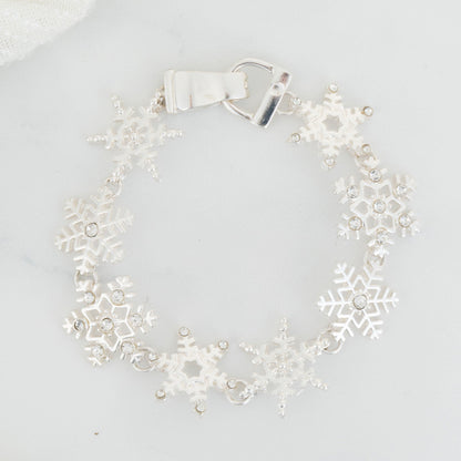 Holiday Snowflake Charm Bracelet