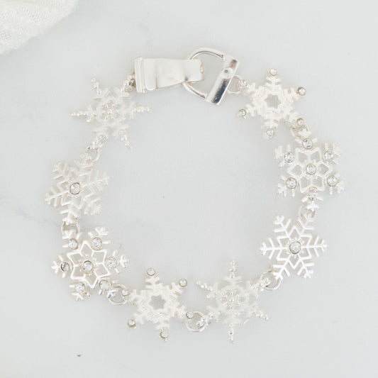 Holiday Snowflake Charm Bracelet