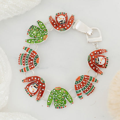 Holiday Christmas Sweater Bracelet