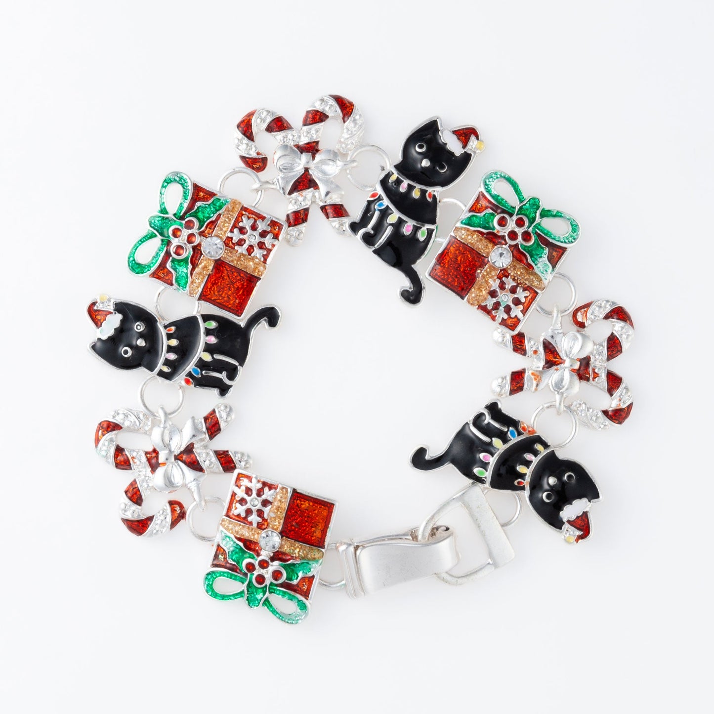 Holiday Black Cat Bracelet