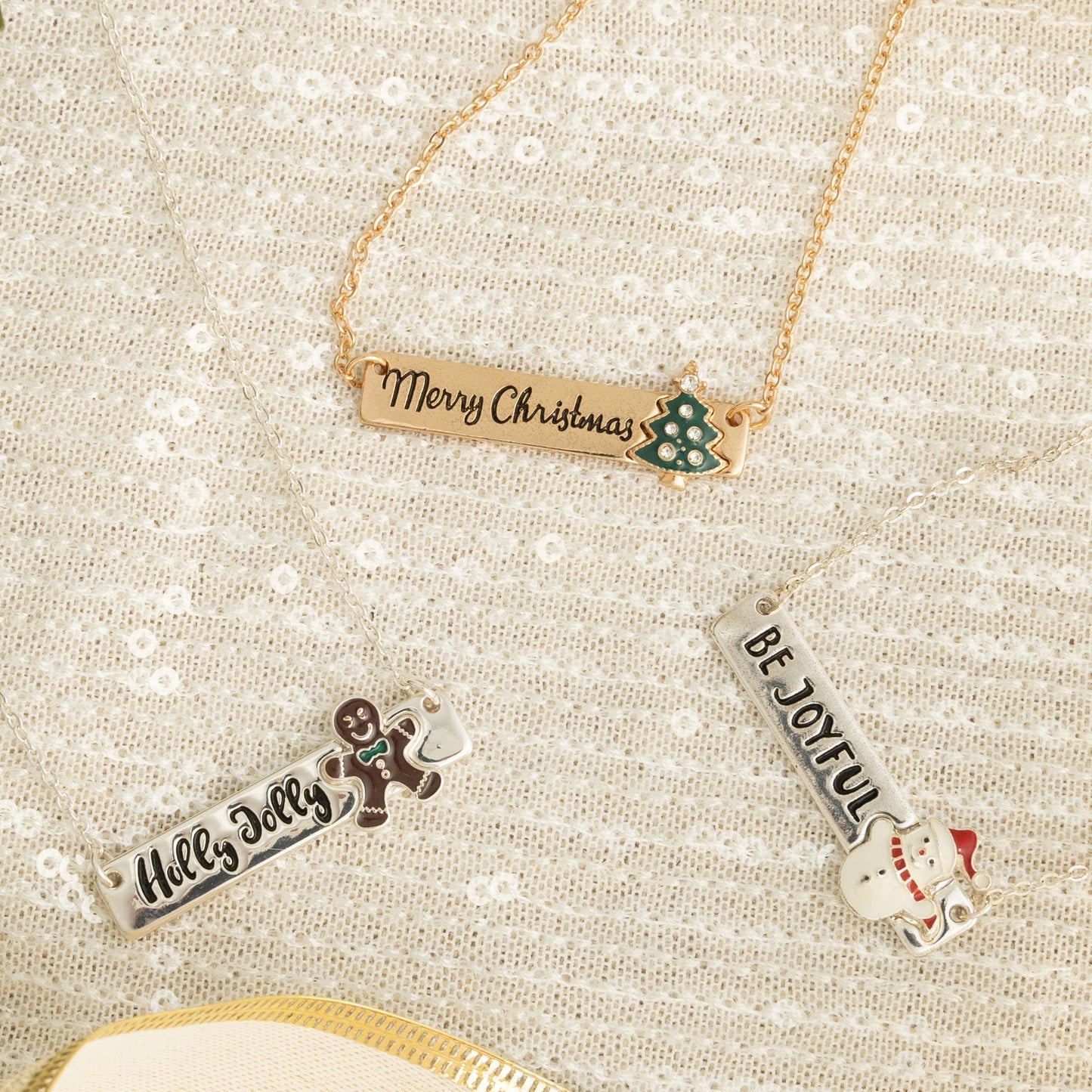 6 Piece Holiday Christmas Necklace Assortment