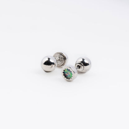 Abalone Star & Bead Reversible Earrings