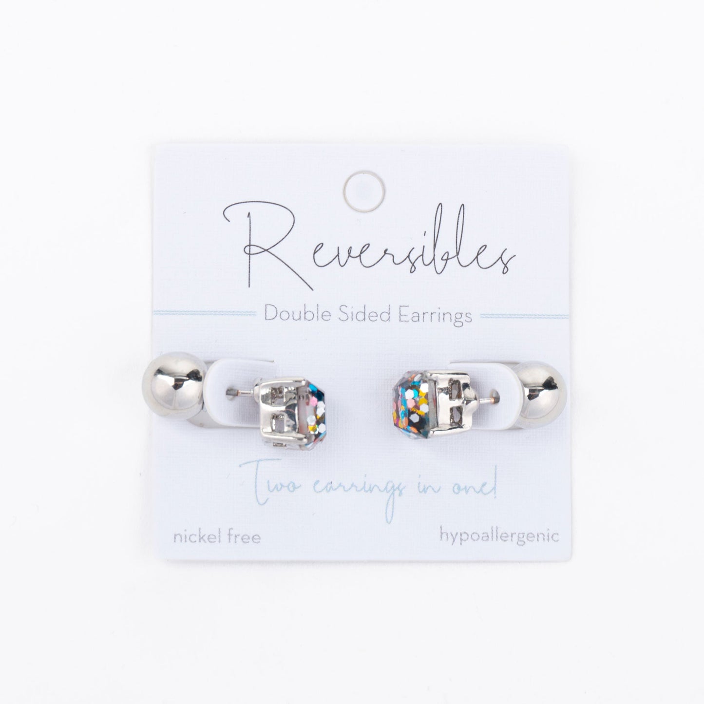 Confetti & Bead Reversible Earrings