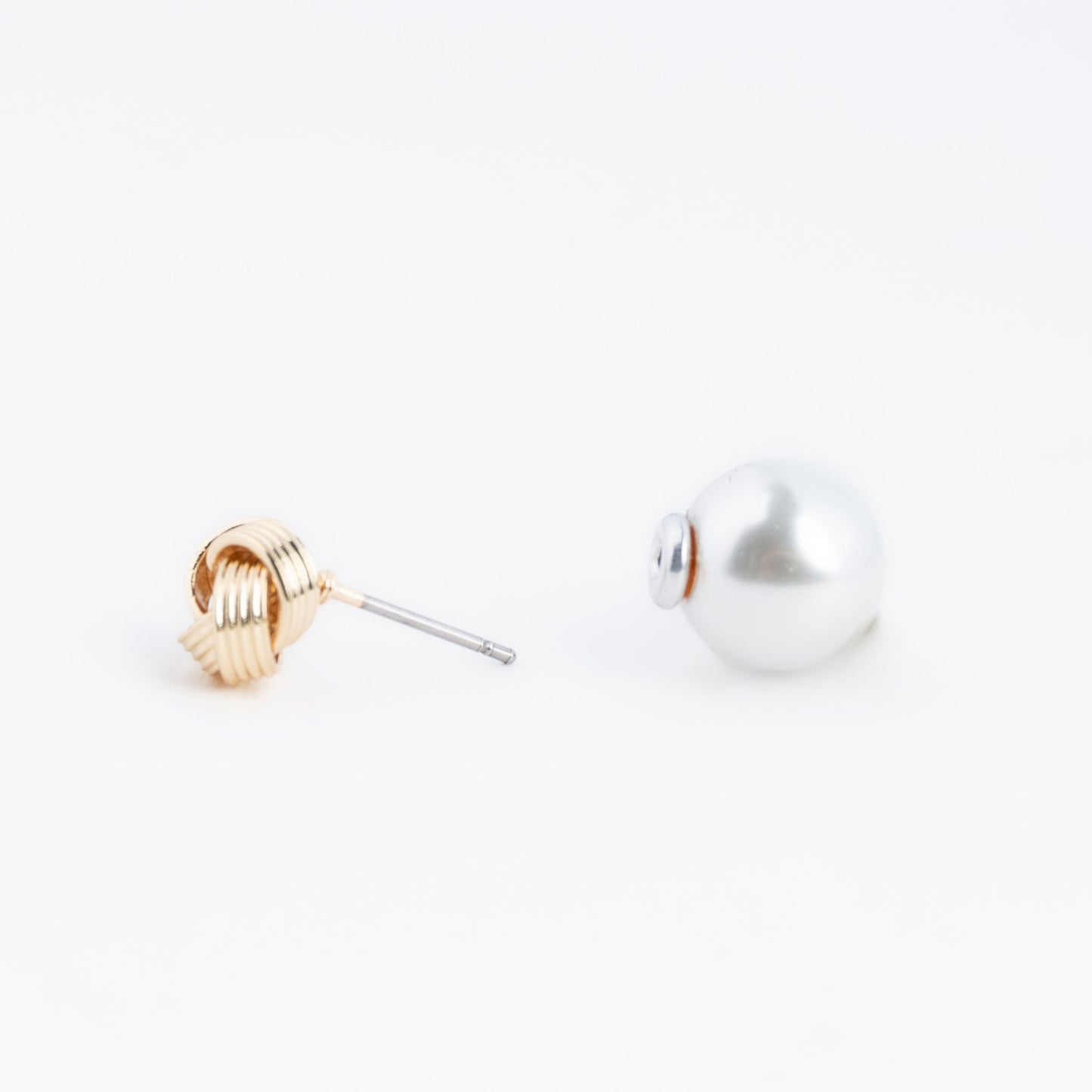 Pearl & Knot Reversible Earrings