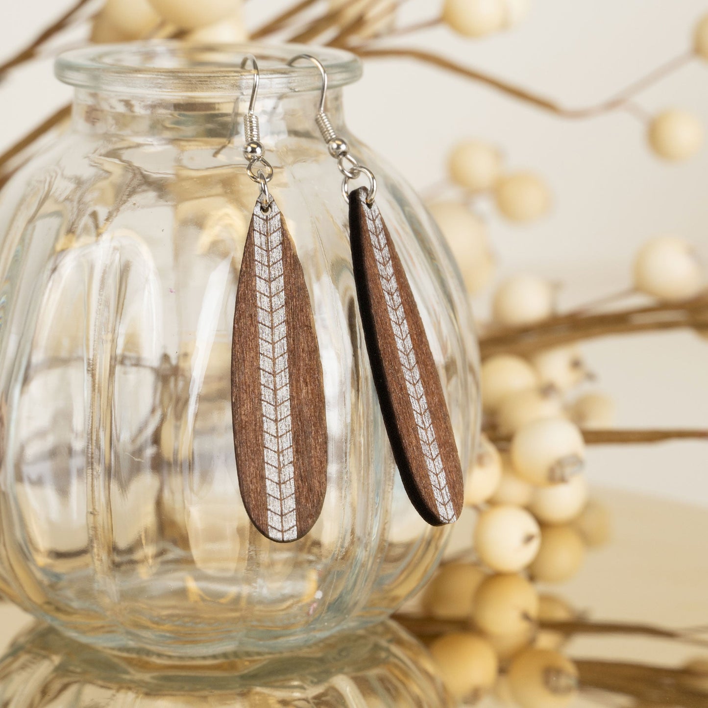 Samira Arrow Wood Earrings