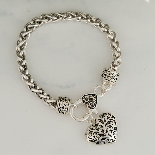 Miah Heart Charm Bracelet