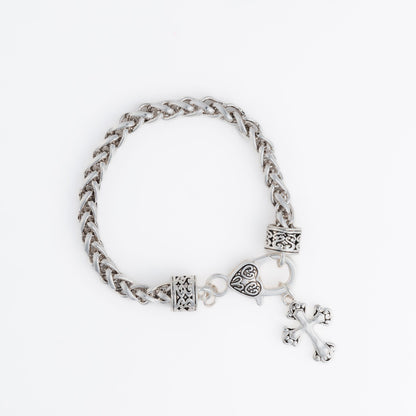 Miah Cross Charm Bracelet