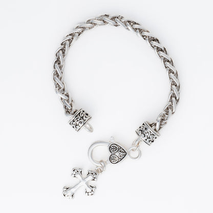 Miah Cross Charm Bracelet