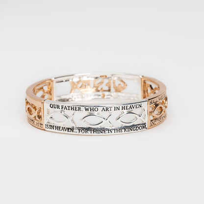 Lord's Prayer Stretch Bracelet