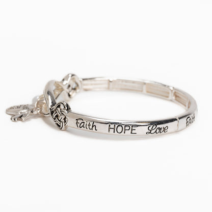 Faith, Hope & Love Charm Bracelet