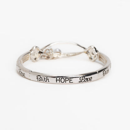 Faith, Hope & Love Charm Bracelet