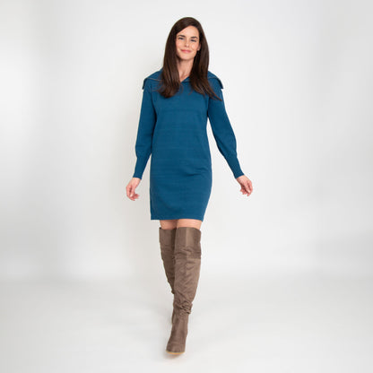 Alessia Quarter Zip Sweatshirt Dress