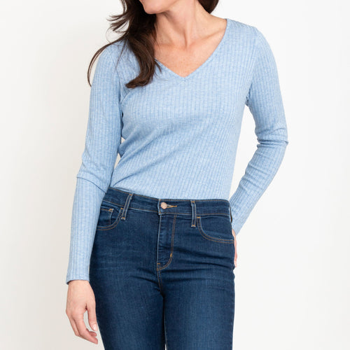 Alba Ribbed Long Sleeve Top