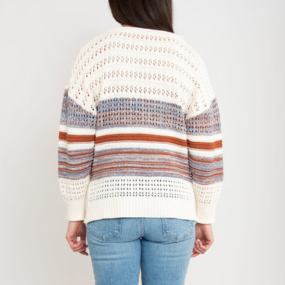 Opal Color Block Crochet Sweater