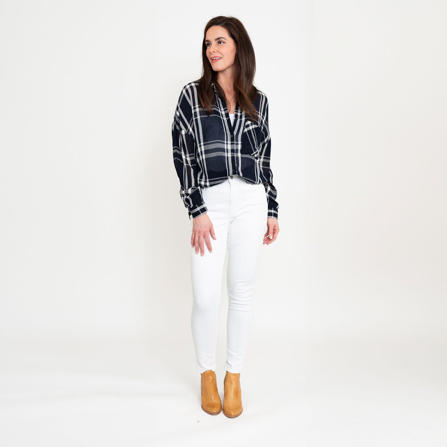 Hunter Plaid Button Up