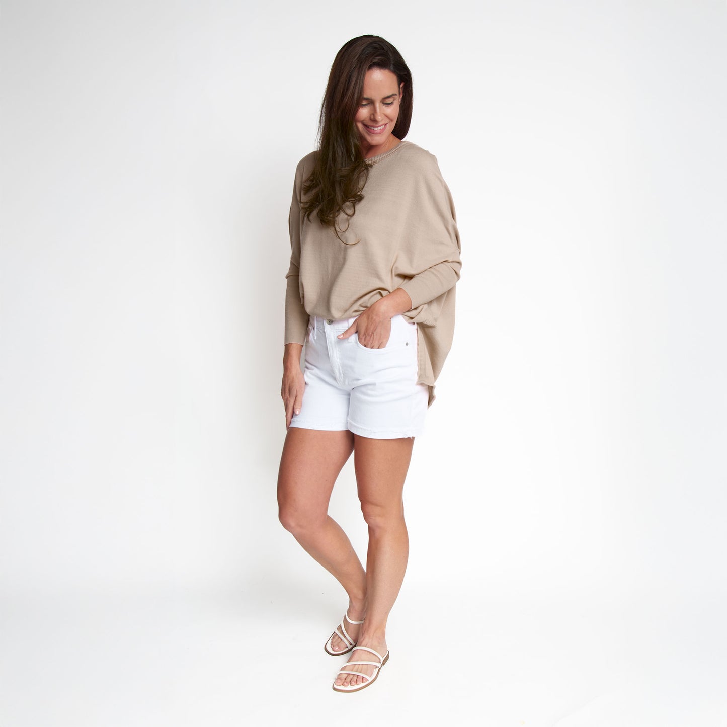 Halsey Relaxed Poncho Sweater